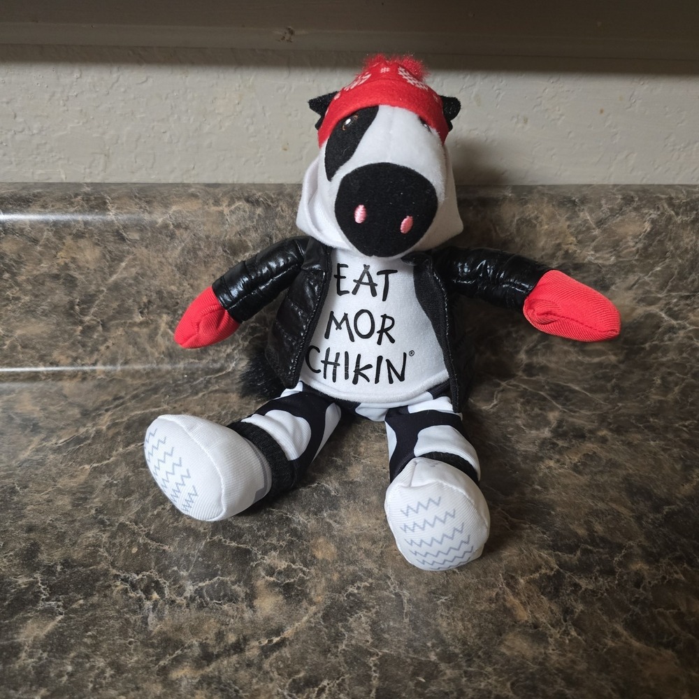 Chik-Fil-A Cow Plush Holiday Beanie And Mittens Eat Mor‎ Chikin Hoodie 2025